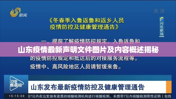 山东疫情最新声明文件图片及内容概述揭秘