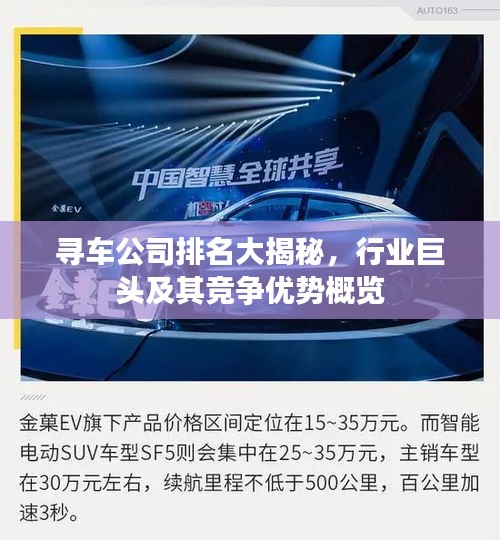 寻车公司排名大揭秘，行业巨头及其竞争优势概览