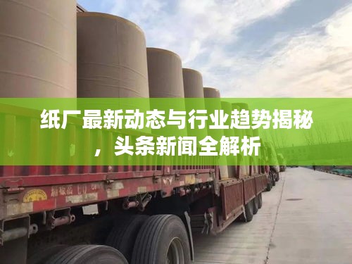 纸厂最新动态与行业趋势揭秘，头条新闻全解析