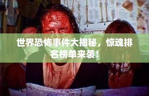 世界恐怖事件大揭秘，惊魂排名榜单来袭！