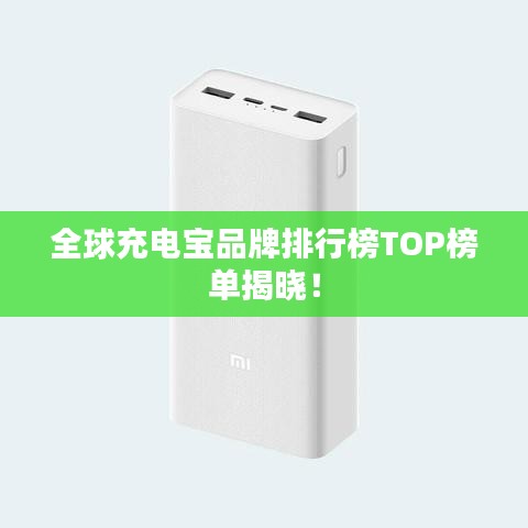 全球充电宝品牌排行榜TOP榜单揭晓！