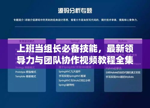 上班当组长必备技能，最新领导力与团队协作视频教程全集