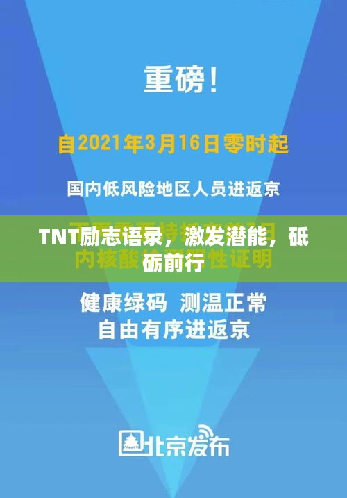TNT励志语录，激发潜能，砥砺前行
