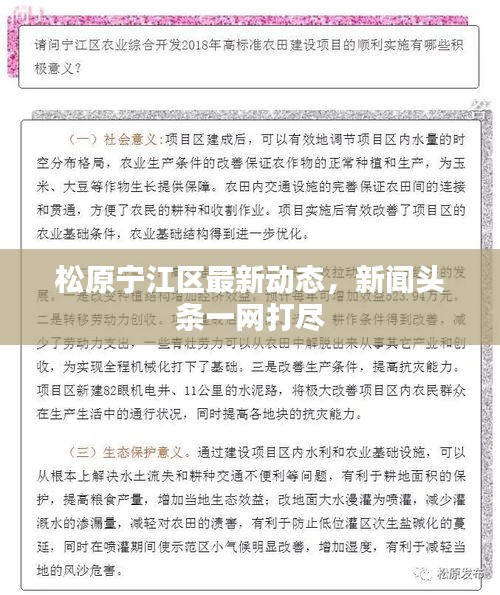 松原宁江区最新动态，新闻头条一网打尽