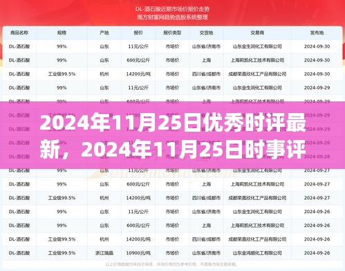 聚焦三大要点，解读时事评论的最新动态与深度分析（2024年11月25日）