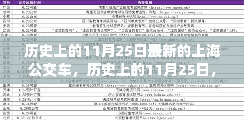探寻上海公交车最新发展，历史上的11月25日最新公交车回顾