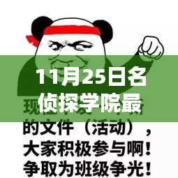 11月25日名侦探学院最新表情包系列，神秘魅力与广泛影响