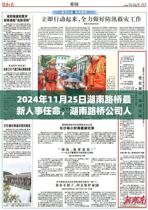 湖南路桥人事任命深度解析，人事变动特性、用户体验、竞品对比及用户群体分析报告发布于2024年11月25日