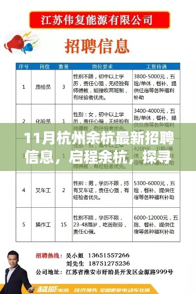 十一月杭州余杭招聘信息之旅，美景与职业新境界探寻
