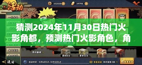 火影角都未来动向预测，热门角色展望与角都动向分析（2024年11月版）