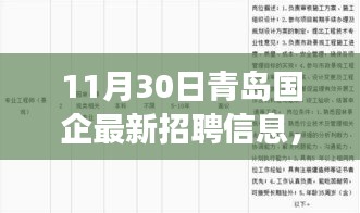 青岛国企最新招聘信息揭秘，探寻自然秘境，启程国企之旅的宁静港湾之旅（11月30日）