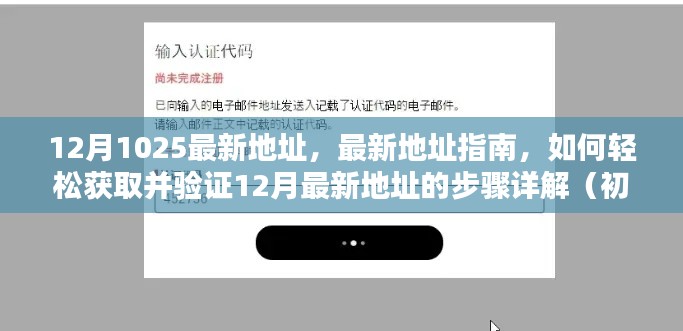 12月最新地址指南，轻松获取并验证步骤详解，适合初学者与进阶用户