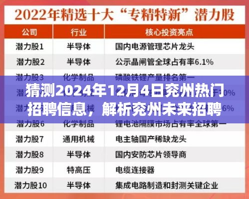 解析兖州未来招聘趋势，预测2024年热门招聘信息与个人应对策略