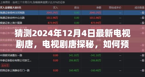 初学者与进阶用户指南，如何预测并体验电视剧唐探秘最新剧集发布流程（电视剧唐，2024年12月4日最新预测）