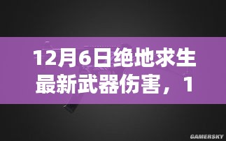 绝地求生12月6日最新武器伤害解析与观点分享
