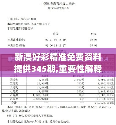 新澳好彩精准免费资料提供345期,重要性解释落实方法_标配版10.300