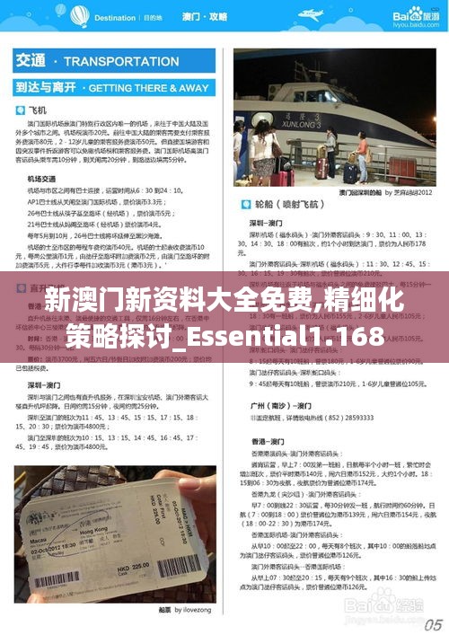 新澳门新资料大全免费,精细化策略探讨_Essential1.168