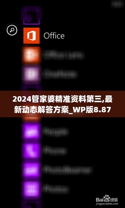 2024管家婆精准资料第三,最新动态解答方案_WP版8.874
