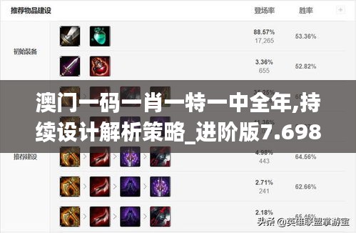 澳门一码一肖一特一中全年,持续设计解析策略_进阶版7.698