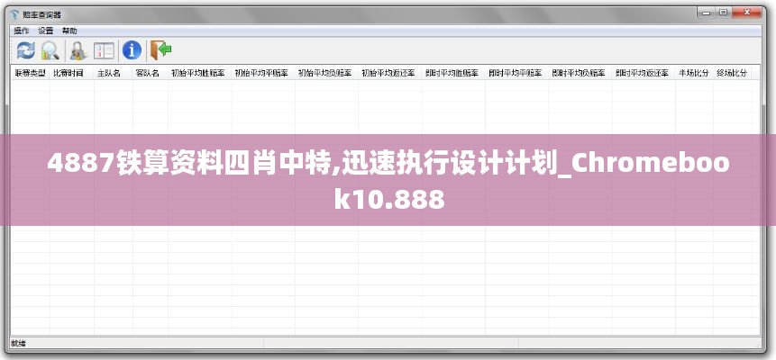 4887铁算资料四肖中特,迅速执行设计计划_Chromebook10.888