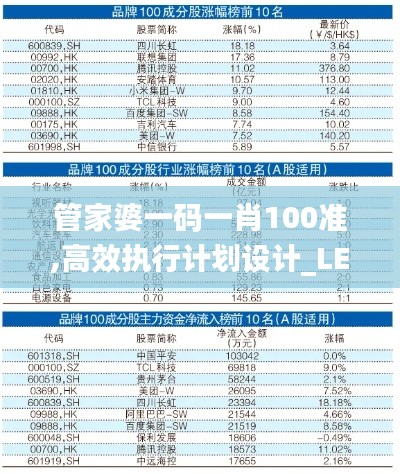 管家婆一码一肖100准,高效执行计划设计_LE版3.929