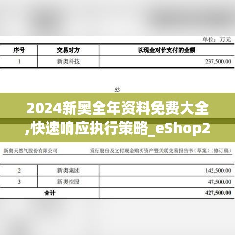 2024新奥全年资料免费大全,快速响应执行策略_eShop2.995