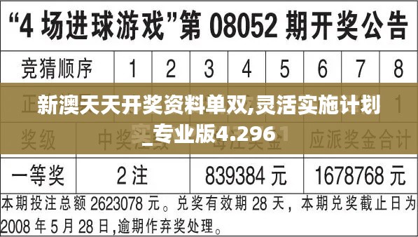 新澳天天开奖资料单双,灵活实施计划_专业版4.296