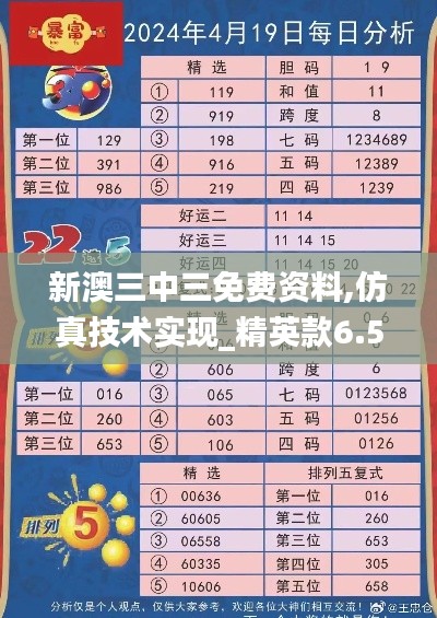 新澳三中三免费资料,仿真技术实现_精英款6.595