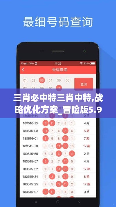 三肖必中特三肖中特,战略优化方案_冒险版5.999