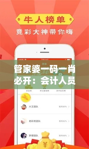 管家婆一码一肖必开：会计人员的得力助手
