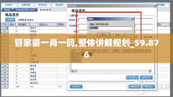 管家婆一肖一码,整体讲解规划_S9.876