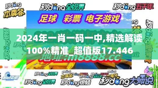 2024年一肖一码一中,精选解读100%精准_超值版17.446