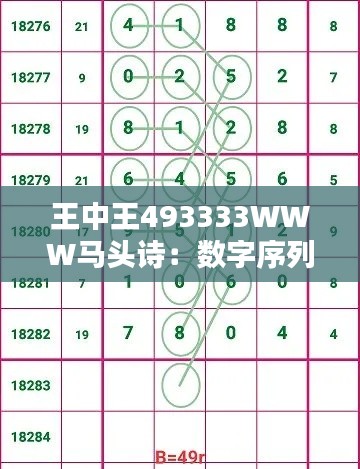王中王493333WWW马头诗：数字序列中的诗意联想