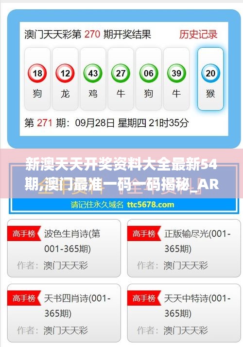 新澳天天开奖资料大全最新54期,澳门最准一码一码揭秘_AR版6.745