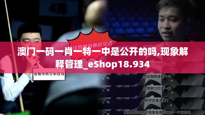 澳门一码一肖一特一中是公开的吗,现象解释管理_eShop18.934