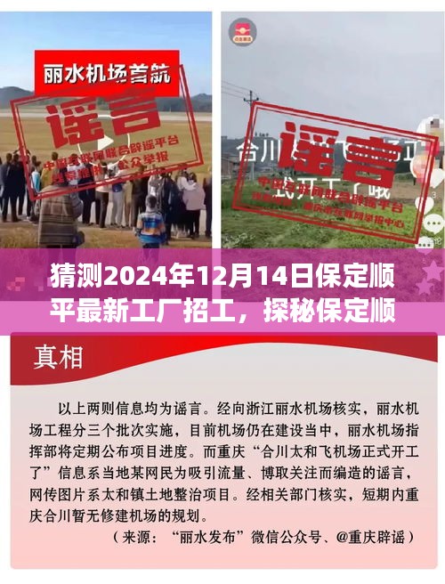 探秘保定顺平梦幻工厂，最新招工奇遇与小巷深处的职场机遇（2024年12月）