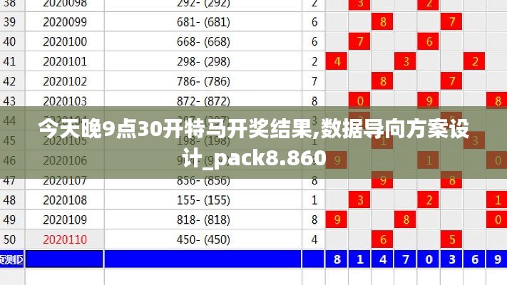 今天晚9点30开特马开奖结果,数据导向方案设计_pack8.860