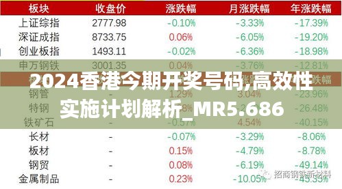 2024香港今期开奖号码,高效性实施计划解析_MR5.686