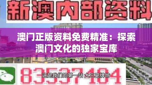 澳门正版资料免费精准：探索澳门文化的独家宝库