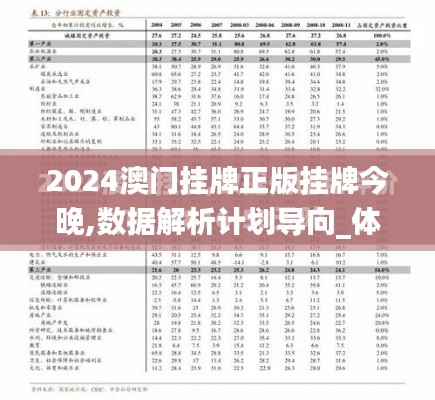 2024澳门挂牌正版挂牌今晚,数据解析计划导向_体验版10.679