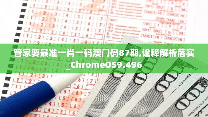 管家婆最准一肖一码澳门码87期,诠释解析落实_ChromeOS9.496