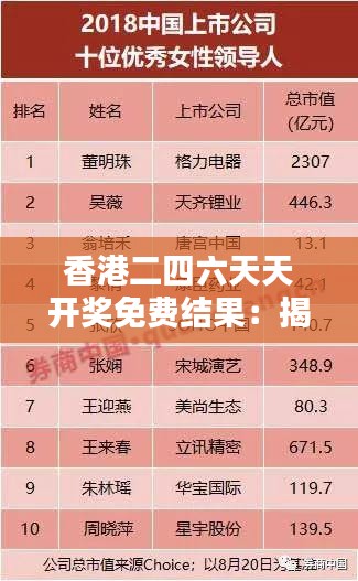 香港二四六天天开奖免费结果：揭秘香港彩票背后的魅力与公平性