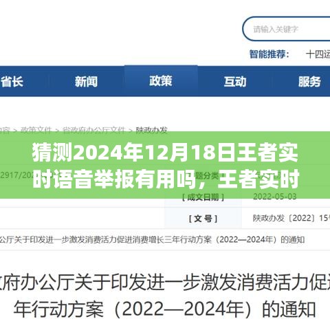 王者实时语音举报的力量，学习变化，自信闪耀，未来可期，预测2024年12月18日的举报效果分析