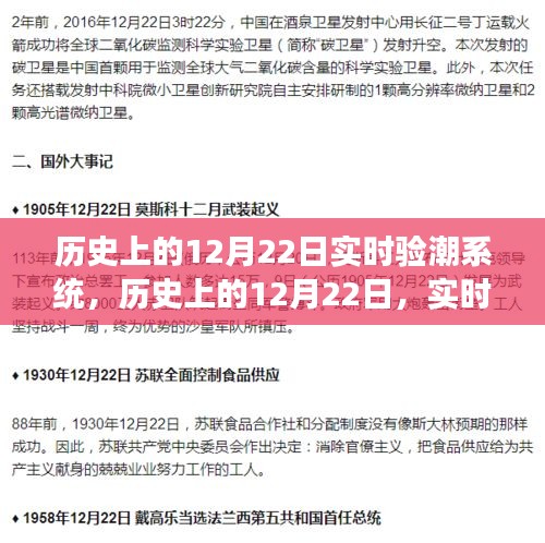 历史上的12月22日，实时验潮系统照亮智慧海洋，成就梦想之航