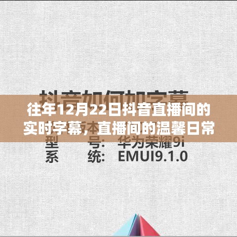 重温温馨日常，12月22日抖音直播间的字幕回忆