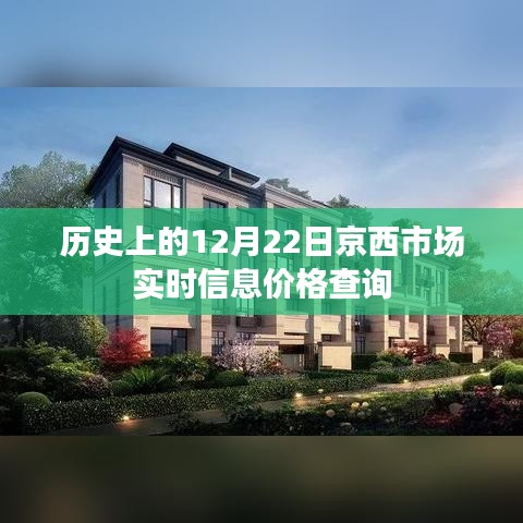 京西市场实时价格查询，历史12月22日数据回顾