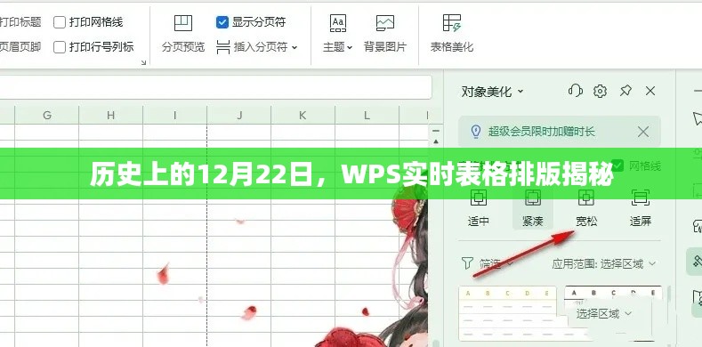 WPS实时表格排版揭秘，历史12月22日的重要时刻