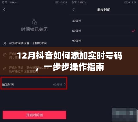 抖音实时号码添加指南，12月操作教程