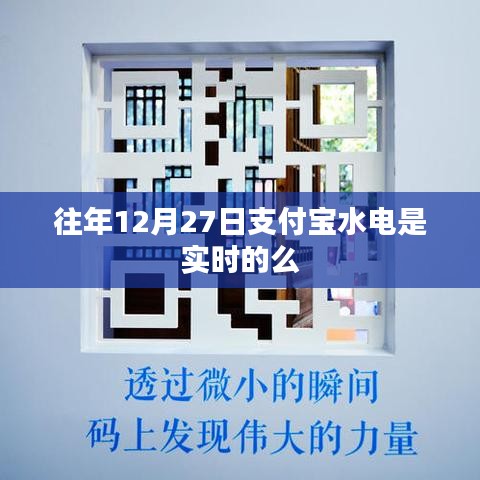 支付宝往年12月27日水电费结算实时情况解析
