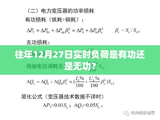 往年12月27日实时负荷是有功分析